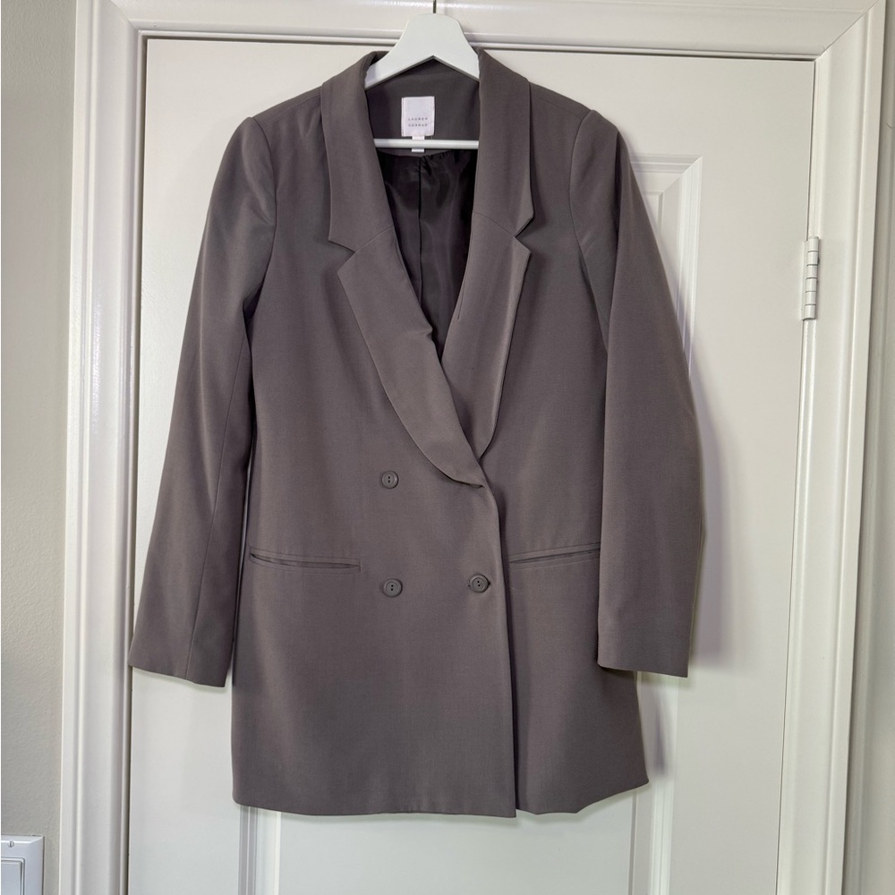 Long Gray Women's Blazer
